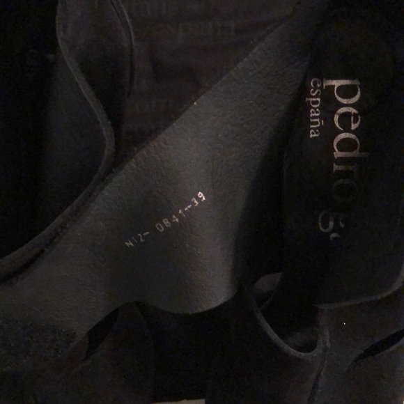 Pedro Garcia // Black Suede Velcro Heels - Picture 7 of 7